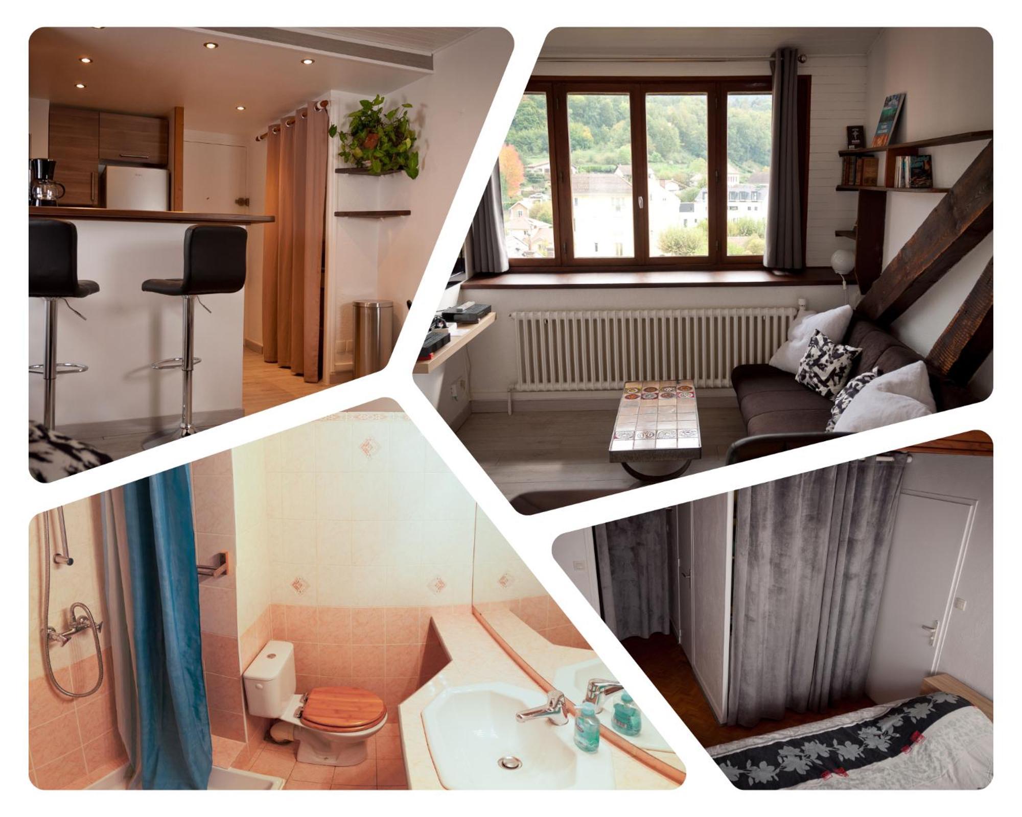 Le T2 Douillet D'Uriage - Residence Le Louvre - Cure Thermale Uriage- Proche Chamrousse - Jusqu'A 3 Personnes - Region Agreable En Toute Saison Vaulnaveys-le-Haut Екстер'єр фото